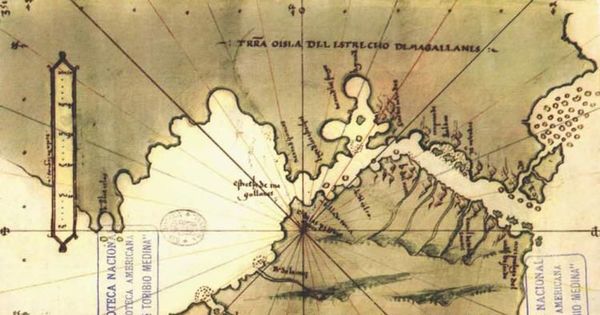 Mapa del Estrecho de Magallanes, 1540
