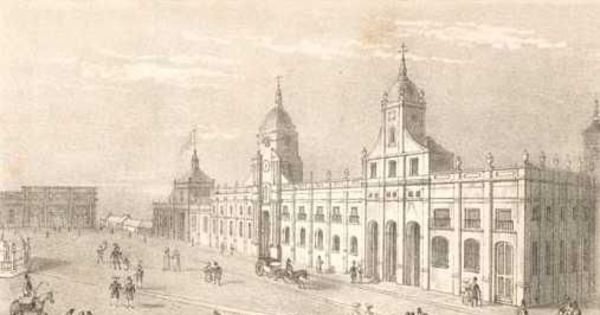 Plaza de Armas de Santiago, ca. 1830