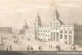 Plaza de Armas de Santiago, ca. 1830