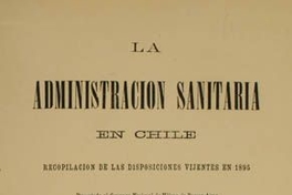 La administración sanitaria en Chile