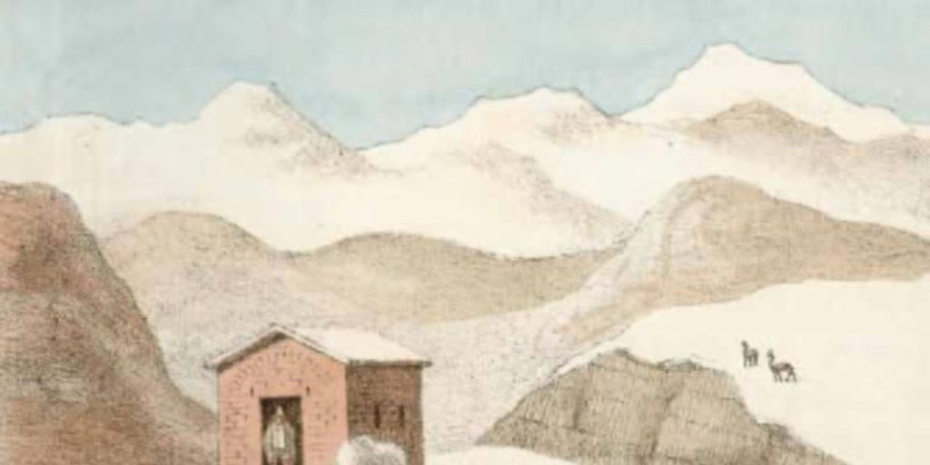 Paisaje altiplánico chileno, 1820-1821