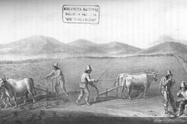 Arando la tierra, 1820-1821
