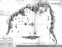 Plan de une Baye de la Cote du Chili, decouverte ...en 1741