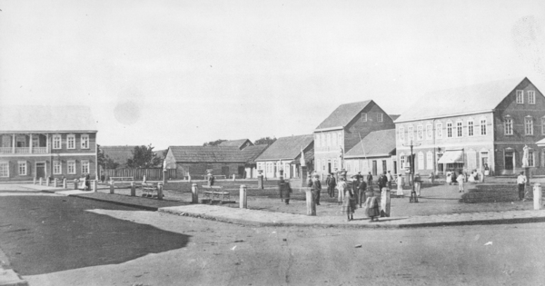 Plaza de la República. Valdivia, 1877