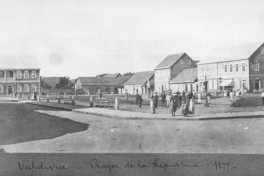 Plaza de la República. Valdivia, 1877