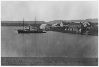 Vapor Toltén en el río Valdivia, 1876