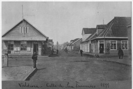 Calle San Francisco. Valdivia, 1876