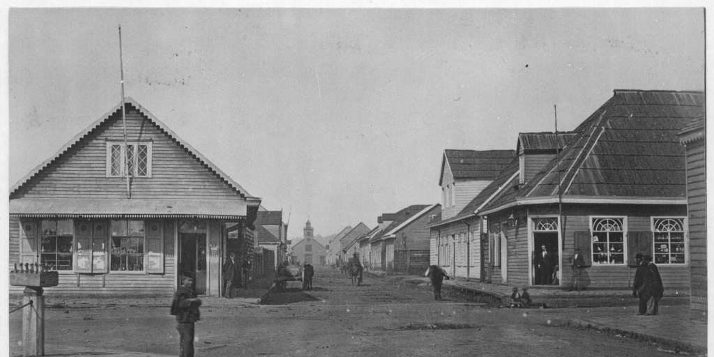 Calle San Francisco. Valdivia, 1876