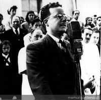 Salvador Allende en su juventud.