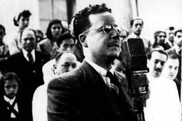 Salvador Allende en su juventud.