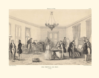 Una tertulia en 1840 (Santiago)