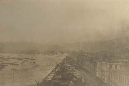 Temporal en la bahía de Valparaíso