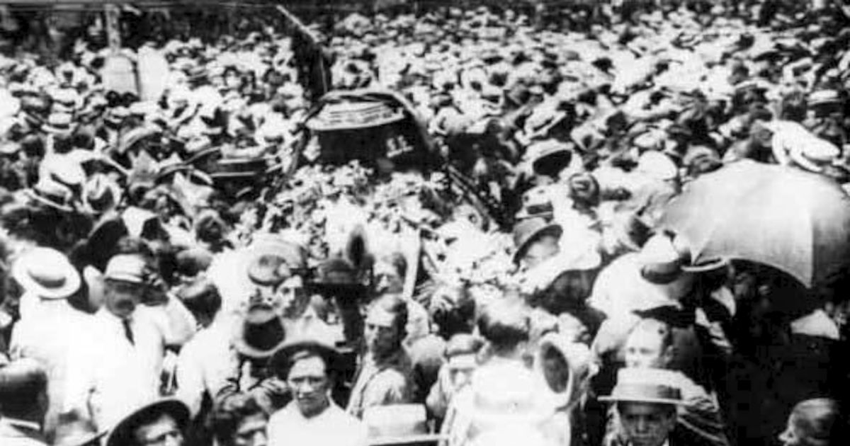 Funeral de Luis Emilio Recabarren, 1924