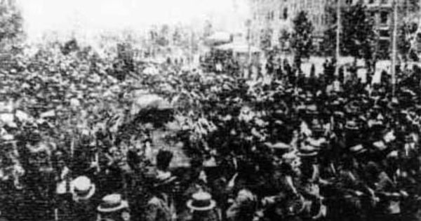 Concentración obrera, hacia 1910