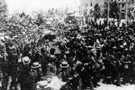 Concentración obrera, hacia 1910