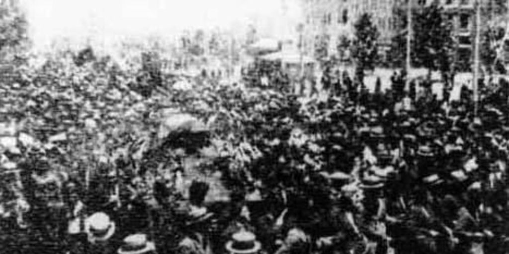 Concentración obrera, hacia 1910