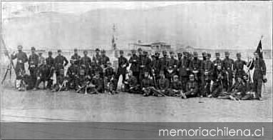 Regimiento 4° de línea hacia 1880