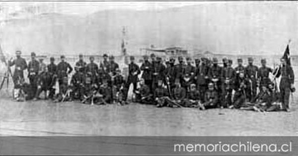 Regimiento 4° de línea hacia 1880