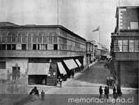 Lima durante la ocupación chilena, calle de Santo Domingo, 1881