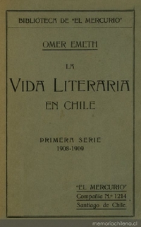 La vida literaria en Chile : primera serie 1908-1909