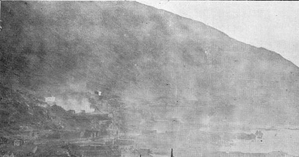 Efectos en Pisagua del bombardeo de la escuadra chilena