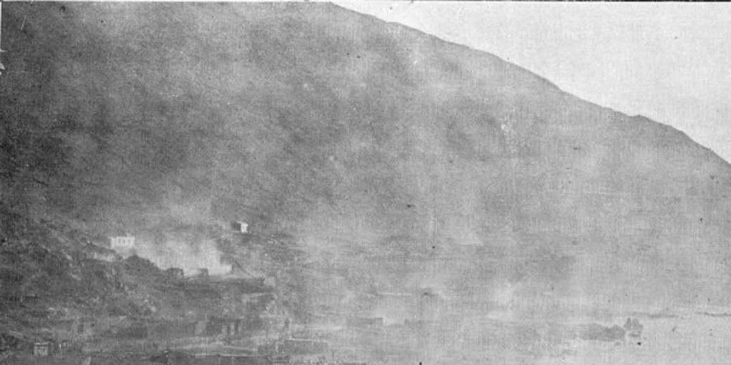 Efectos en Pisagua del bombardeo de la escuadra chilena