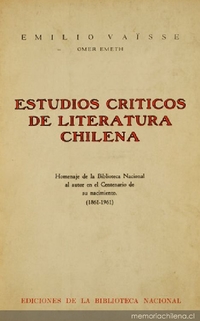 Estudios críticos de literatura chilena