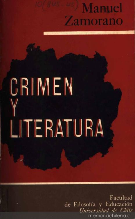 Crimen y literatura : ensayo de una antología criminológico-literaria de Chile