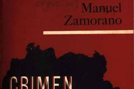 Crimen y literatura : ensayo de una antología criminológico-literaria de Chile