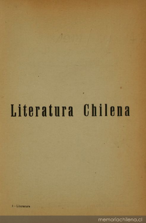 Literatura chilena