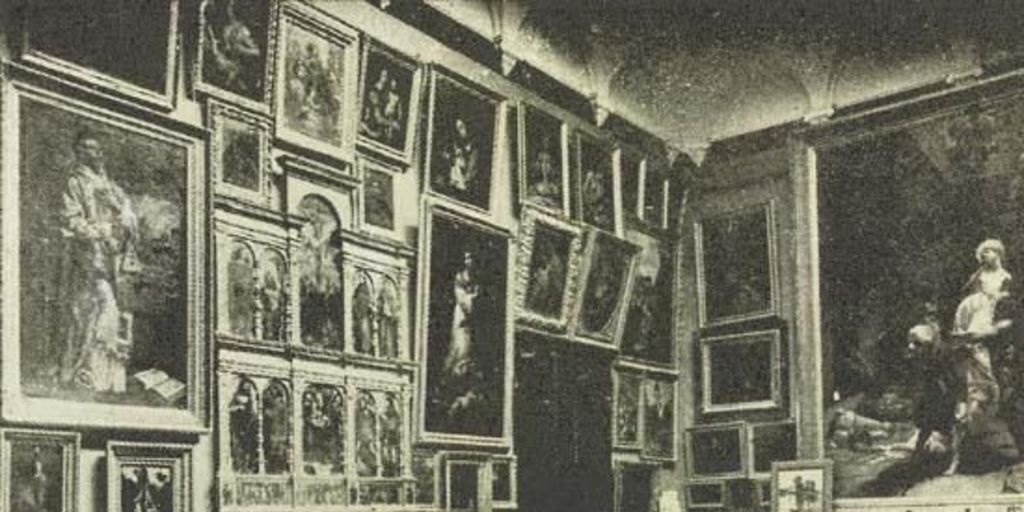 Palacio de la señora Blanca Vergara de Errázuriz, galerías de pintura