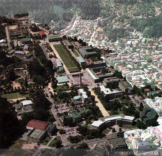 Vista aérea de la Universidad de Concepción