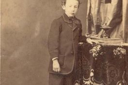 José Toribio Medina durante su infancia, ca. 1860