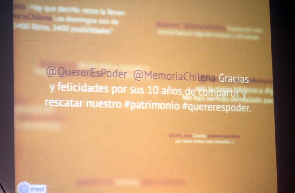 Los mensajes de los usuarios también fueron parte de la celebración.