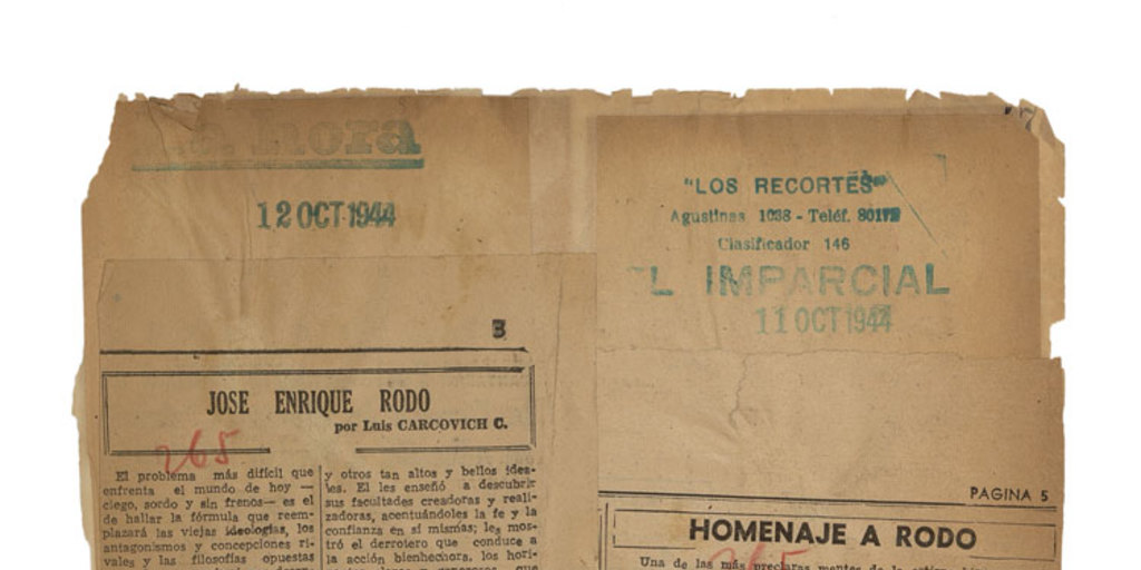 José Enrique Rodó - Memoria Chilena, Biblioteca Nacional de Chile