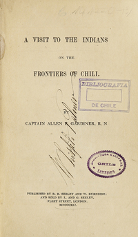 A visit to the Indians on the frontiers of Chili