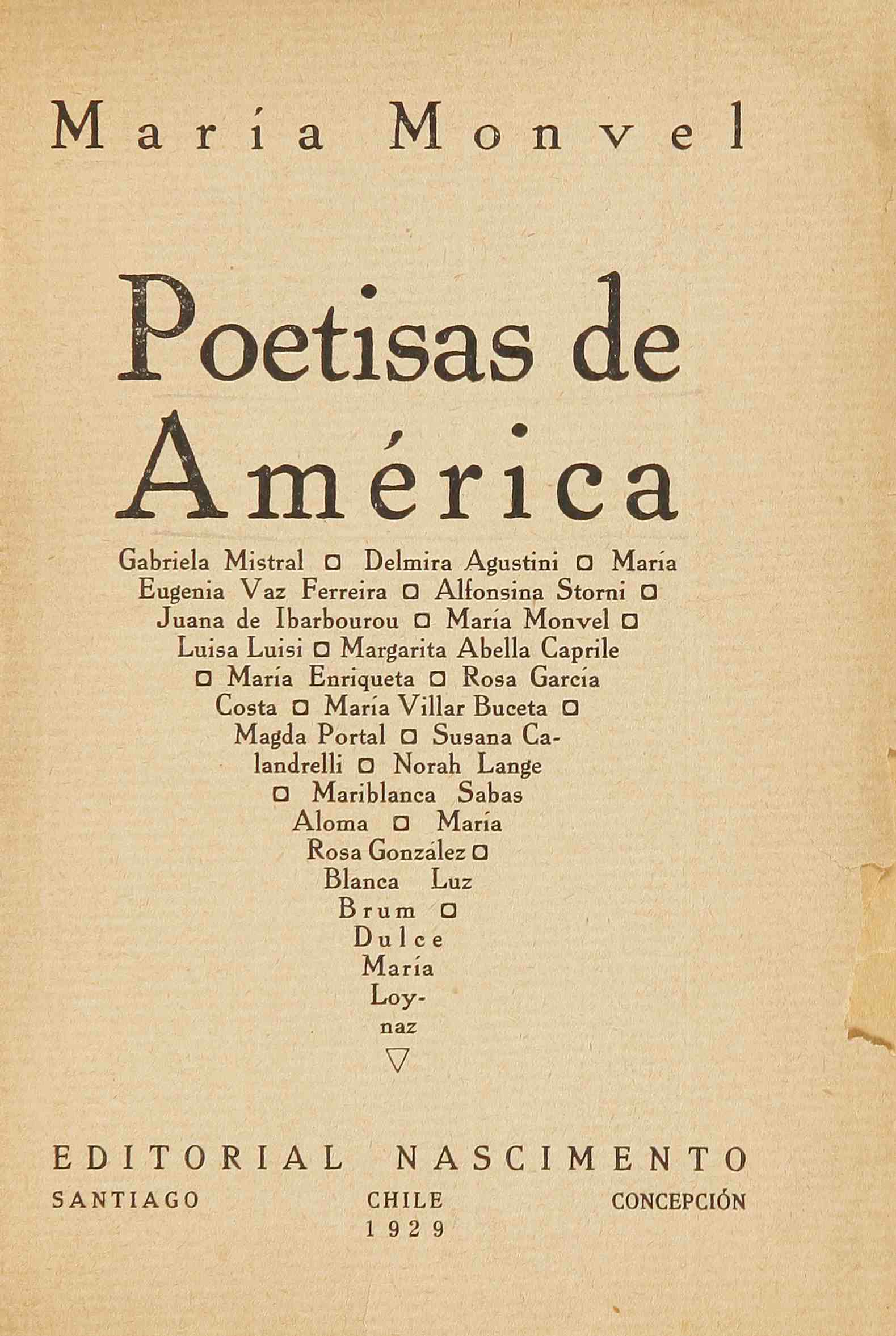 Poetisas de América Poetisas de América