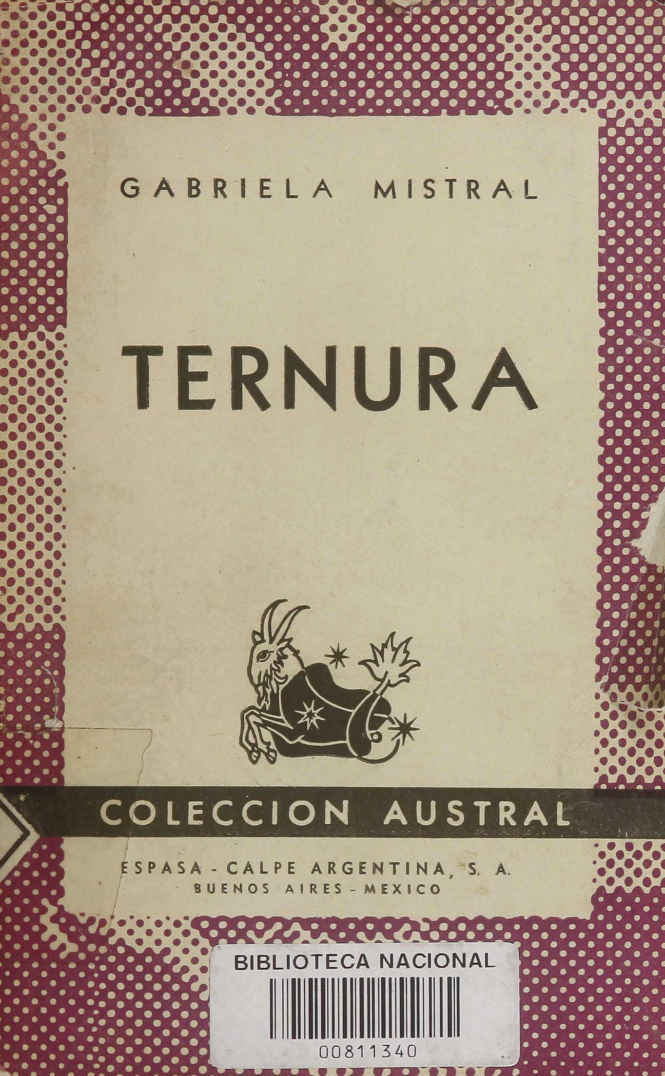 "Ternura", edición de 1945 "Ternura", edición de 1945