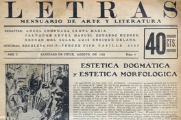 Letras no.4, agosto 1928
