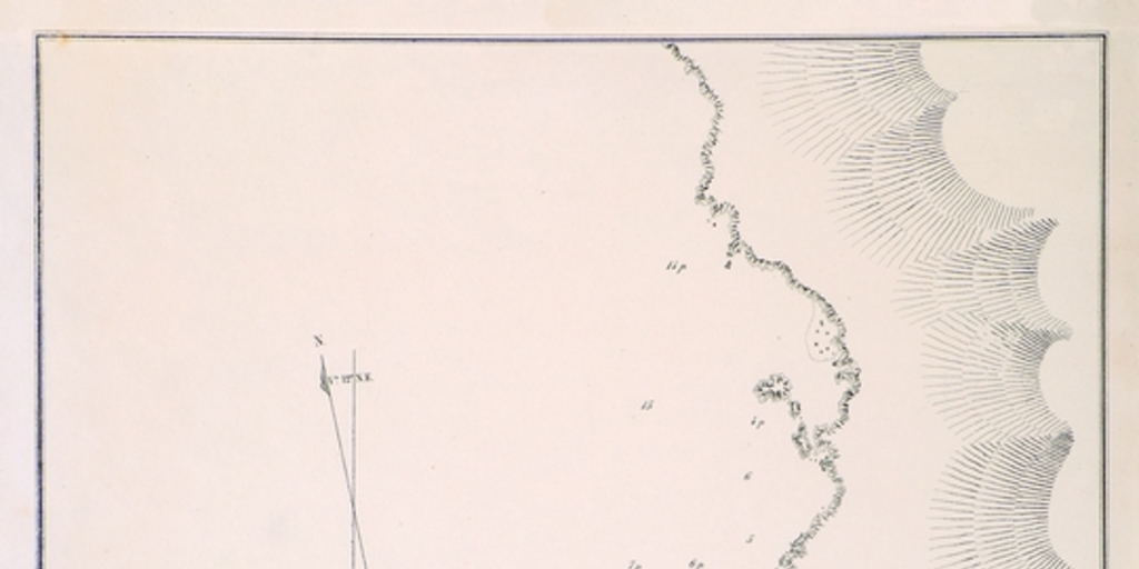 Plano de la Bahía de la Chimba y según Fitz-Roy, Bolfin, 1866